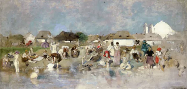 Stanisław Dębicki, Kąpiel w Prucie, 1887