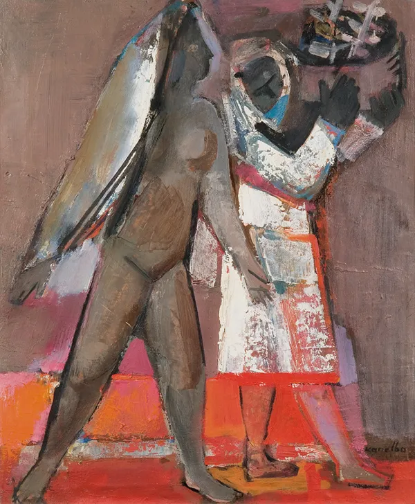 Rajmund Kanelba, RYBAK Z ŻONĄ, ok. 1950