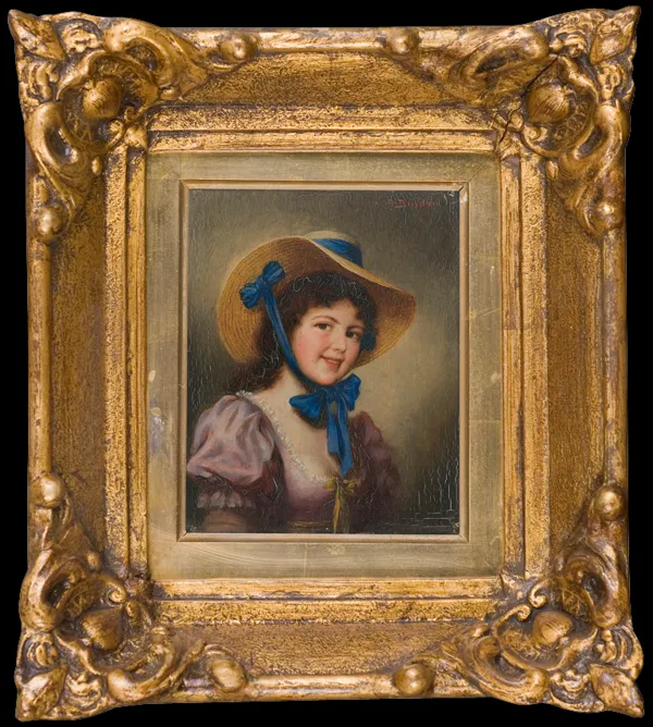 Alois Binder, PORTRET DZIEWCZYNY Z BŁĘKITNĄ WSTĄŻKĄ