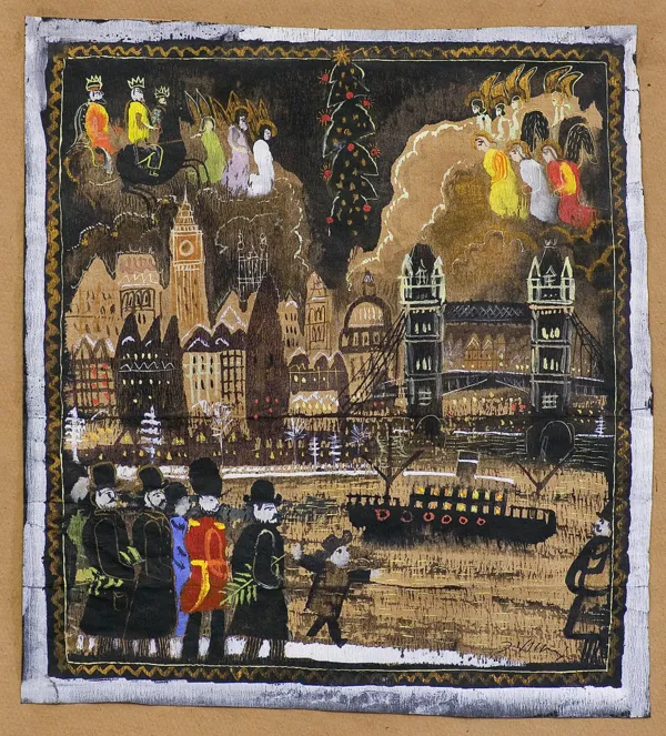 Józef Wilkoń, Świąteczny Londyn, 2 poł. lat 70. XX w.