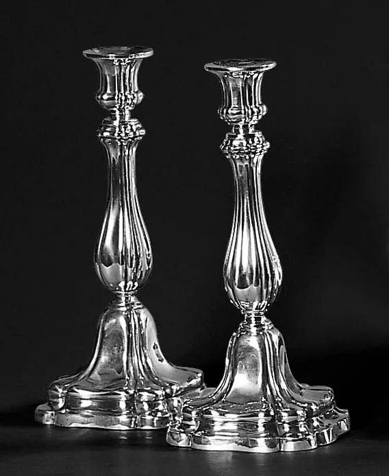 Autor nierozpoznany, PARA LICHTARZY, połowa XIX w.