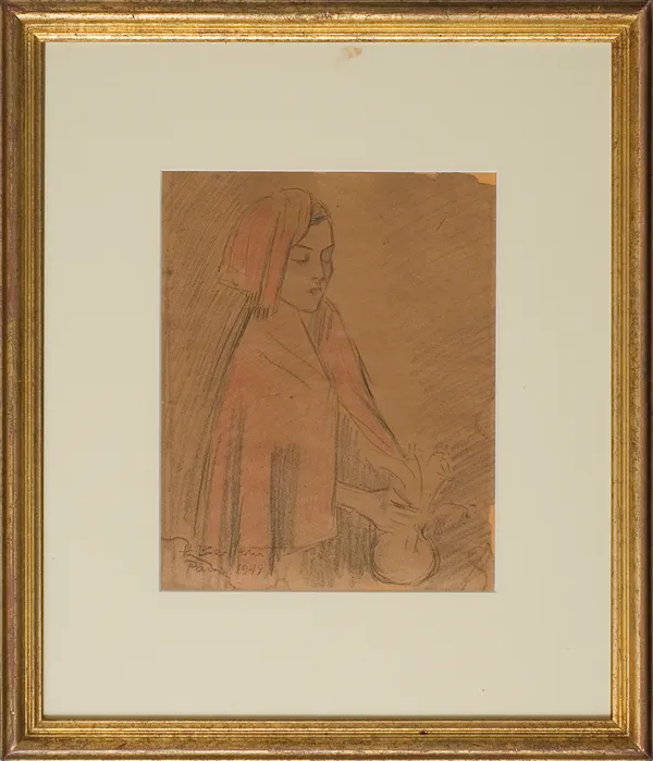 Henryk Berlewi, Portret kobiecy, 1949