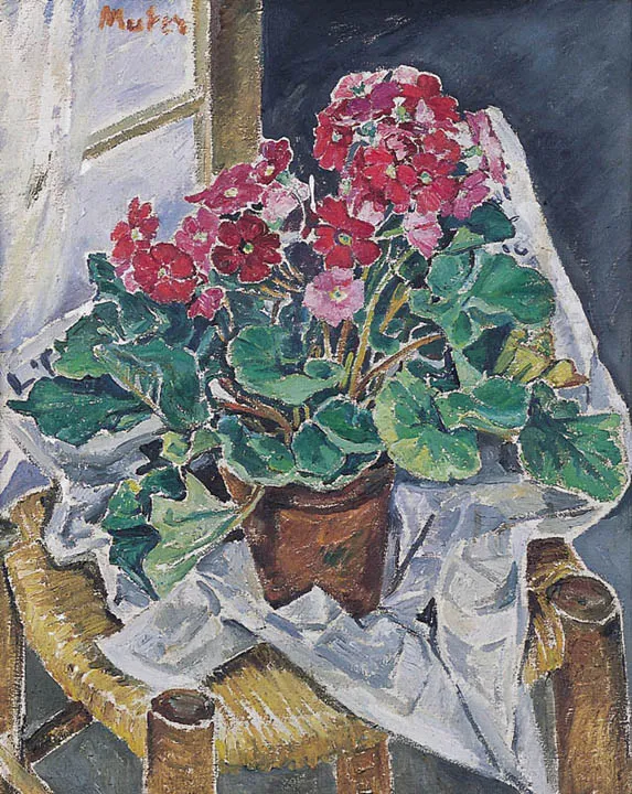 Mela - (Melania Mutermilch) Muter, PRYMULKA NA TLE OKNA, ok. 1930