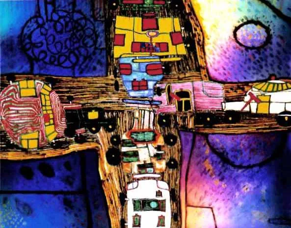 Friedensreich Hundertwasser, Skrzyżowanie ulic (Strassenkreuzung)