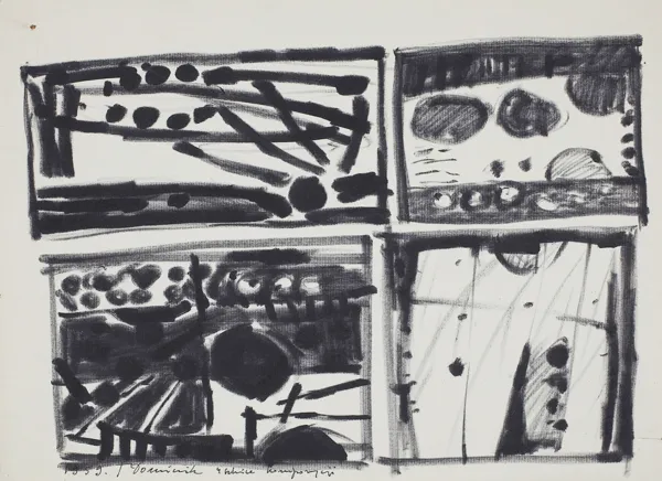 Tadeusz Dominik, Cztery szkice kompozycji, 1959