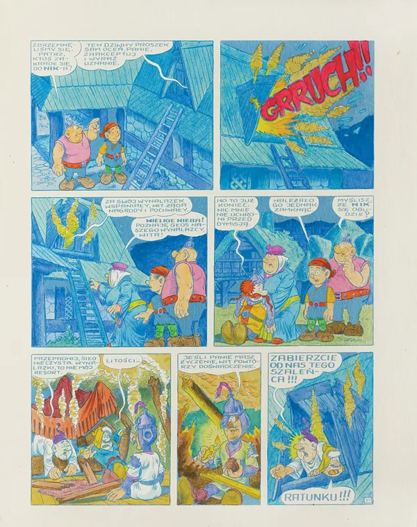 Janusz Christa, Kajko i Kokosz- Mirmił w opałach, ok. 1990