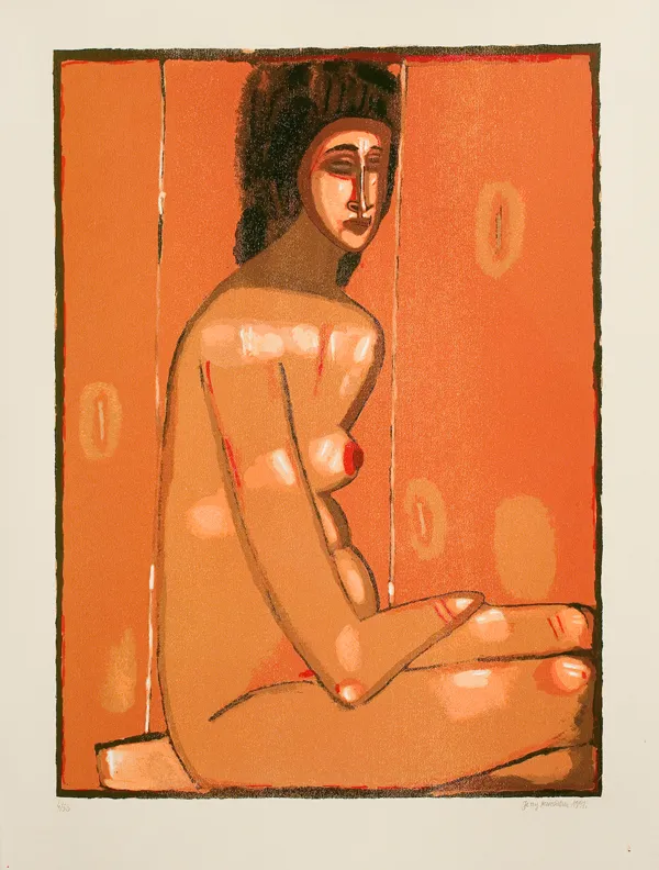 Jerzy Nowosielski, Akt siedzący, 1997