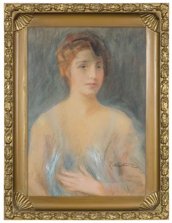 Teodor Axentowicz, PORTRET MŁODEJ KOBIETY, 1900