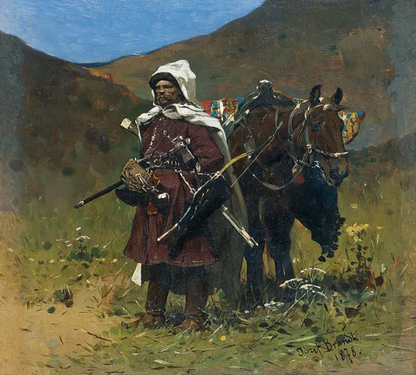 Józef Brandt, Na czatach, 1878
