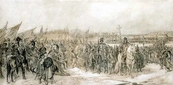 Juliusz Kossak, Elekcja Jana Kazimierza, przed 1875