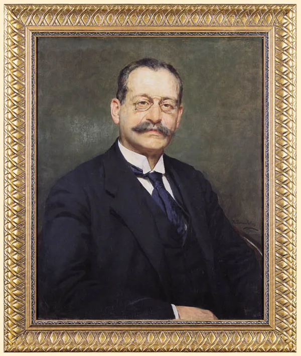Kazimierz Pochwalski, PORTRET MĘŻCZYZNY W OKULARACH, 1918