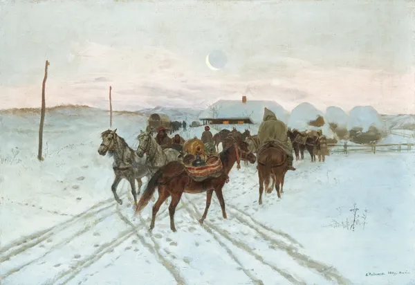 Antoni Piotrowski, ZIMA W BUŁGARII. PAMIĄTKA Z PODRÓŻY, 1887