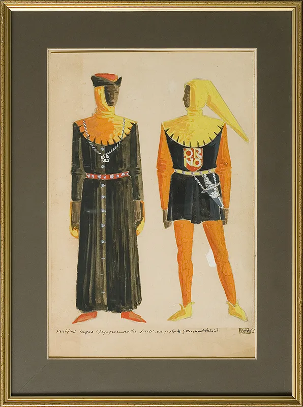 Otto Axer, Szkice kostiumów teatralnych, 1959