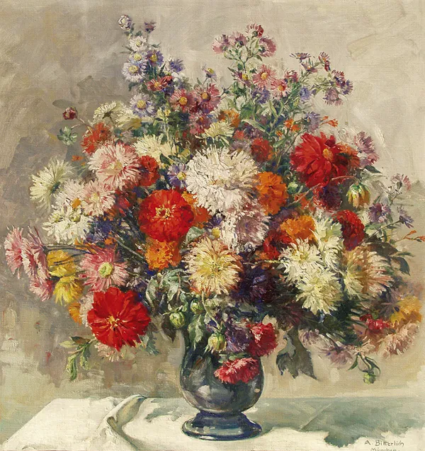 Albert  Bitterlich, JESIENNE KWIATY