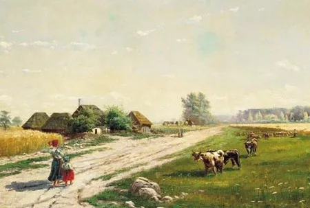 Teofil Zaleski, Pejzaż wiejski