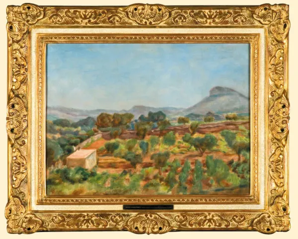 Józef Pankiewicz, Widok z winnicy w Cassis, 1928