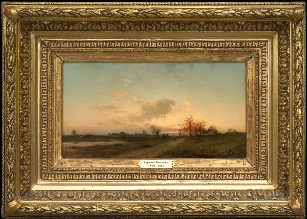 Zygmunt Sidorowicz, PEJZAŻ PO ZACHODZIE, 1878