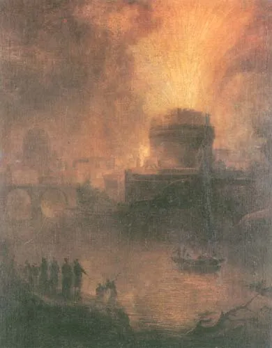 Greogorio Fidanza, Fajerwerki na Zamku Św. Anioła