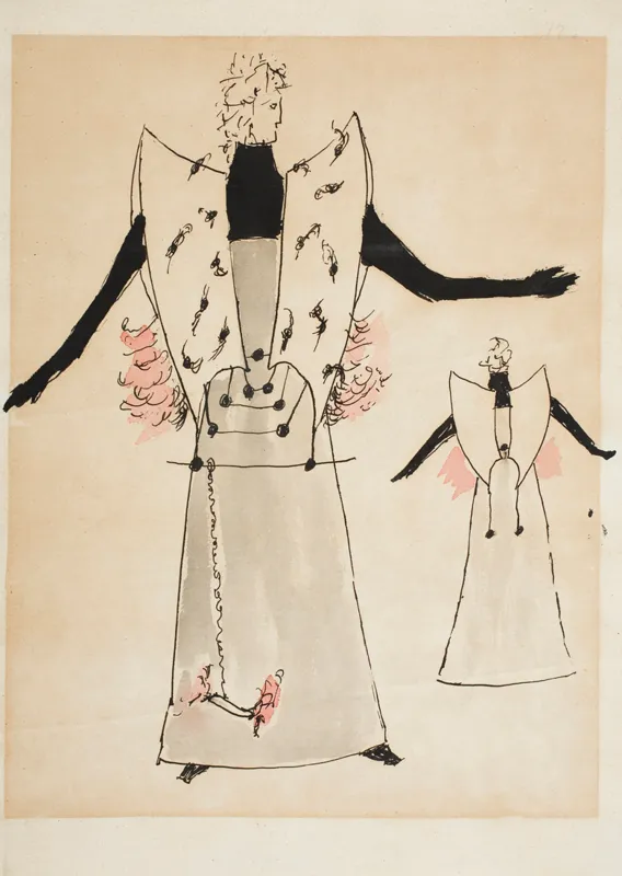 Tadeusz Brzozowski, PROJEKT KOSTIUMU DO DZIADÓW, 1960