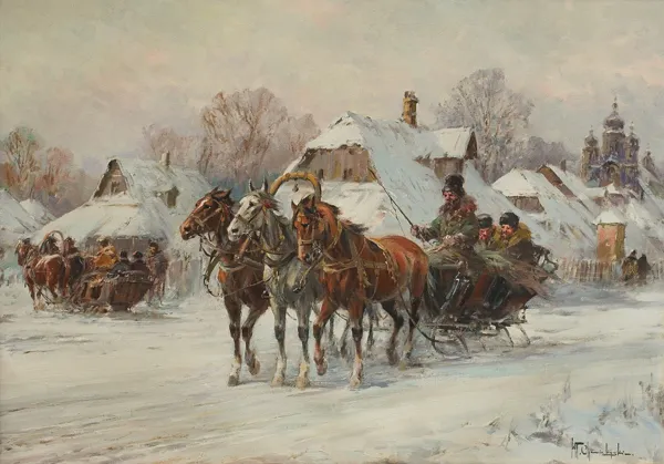 Władysław Chmieliński (Stachowicz), ZIMĄ NA WSI