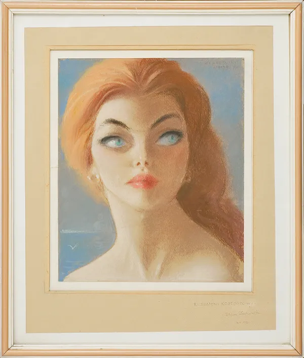Stefan Żechowski, Portret rudowłosej kobiety, ok.1973