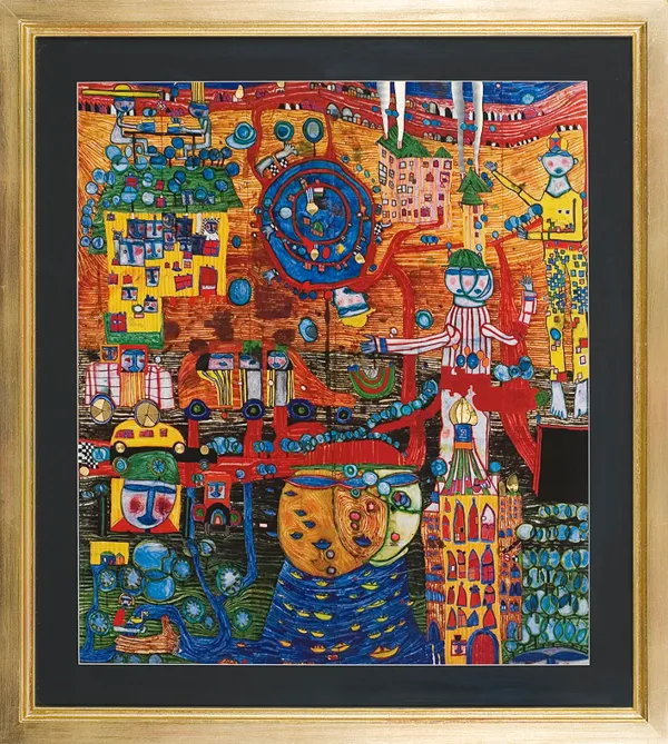 Friedensreich Hundertwasser, 30-Tage Fax-Bild