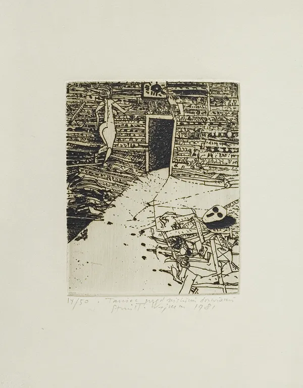 Stanisław Wejman, Taniec przed niskimi drzwiami, 1981