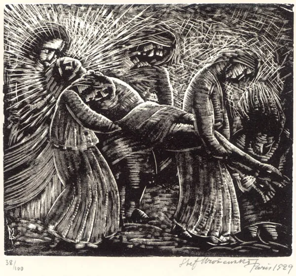 Stefan Mrożewski, Złożenie do grobu, 1929