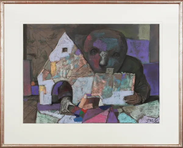 Stasys Eidrigevičius, DOMKI Z KART, 1992