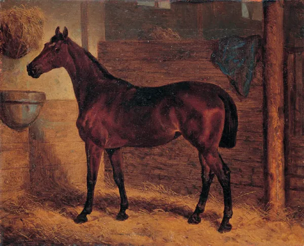 Artur Grottger, W stajni, ok. 1860