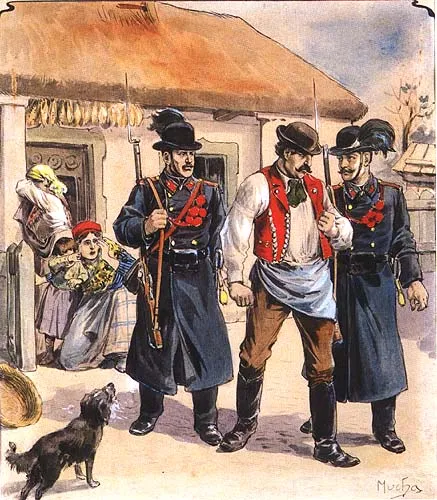 Alfons Maria Mucha, Aresztowanie