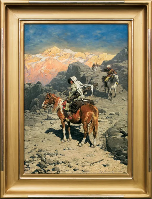 Alfred Wierusz-Kowalski, CZERKIESI W GÓRACH, 1880-1885