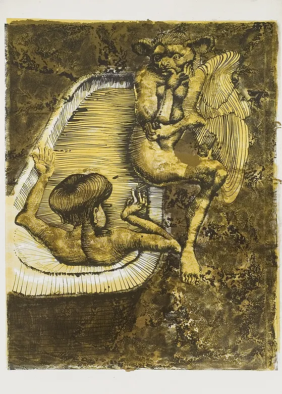 Jan Lebenstein, Kąpiąca się i satyr 