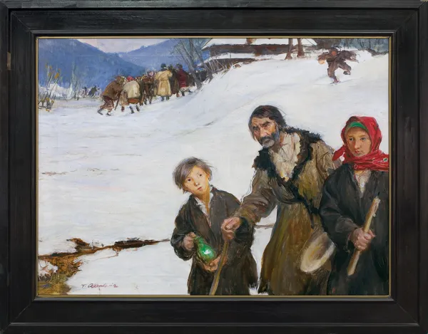 Teodor Axentowicz, Z HUCULSZCZYZNY. NA GROMNICZNĄ, ok. 1910