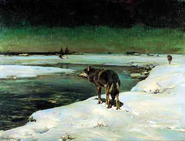 Alfred Wierusz-Kowalski, Wilki w nocy