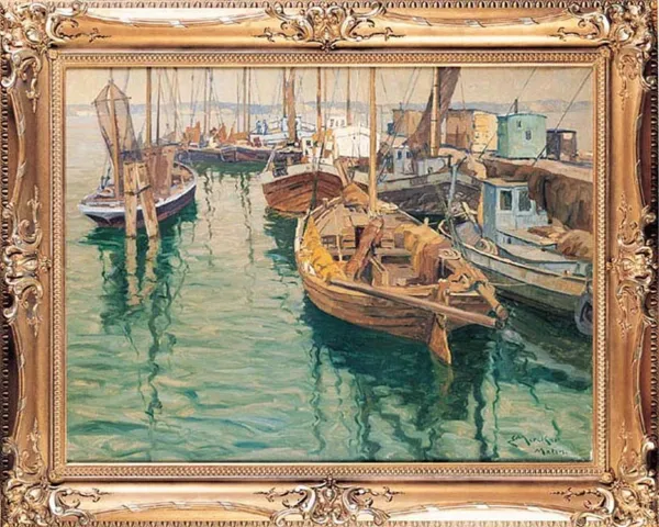 Erich Mercker, Kutry rybackie w porcie