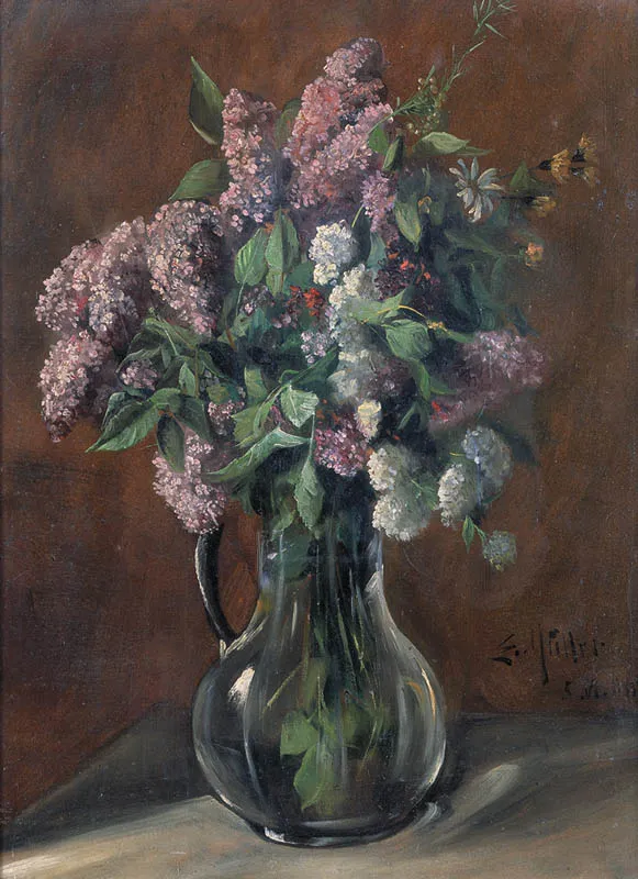 Ernst Immanuel Muller, Bukiet bzów, ok. 1910