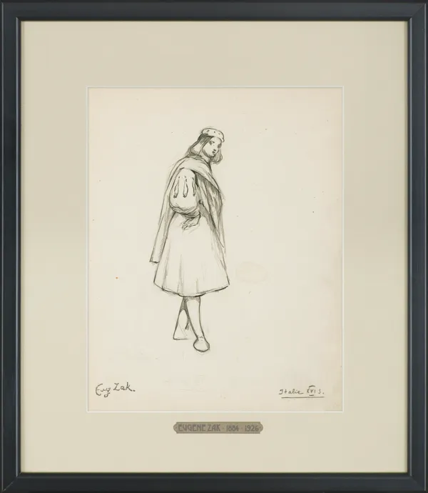 Eugeniusz Zak, MŁODZIENIEC WŁOSKI W RENESANSOWYM STROJU, 1902