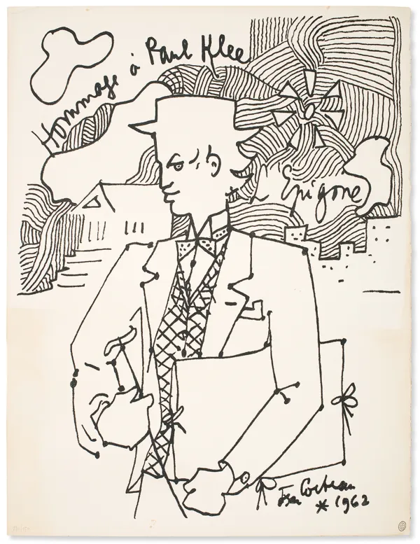 Jean  Cocteau, Hommage a Paul Klee, 1962