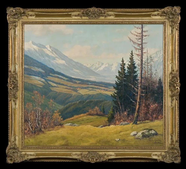 Clemens Freitag, PEJZAŻ ALPEJSKI. WIDOK Z DOLINY INNU