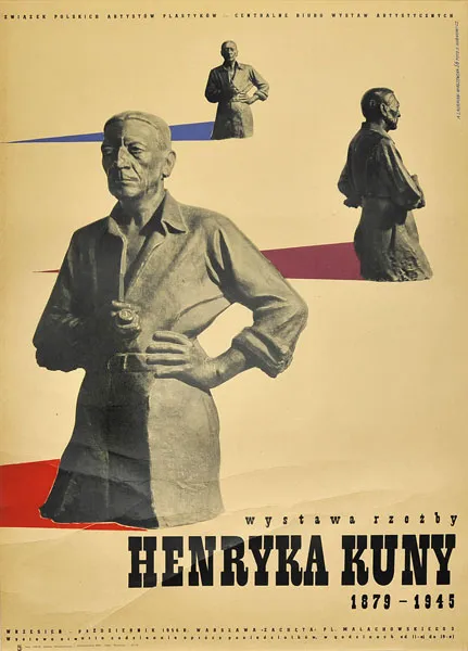 Alicja  Laurman-Waszewska, Wystawa rzeźby Henryka Kuny, 1956