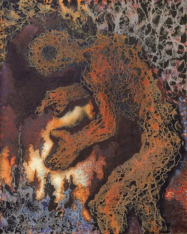 Jerzy Tchórzewski, POSTAĆ W PŁONĄCYM KRAJOBRAZIE, 1968