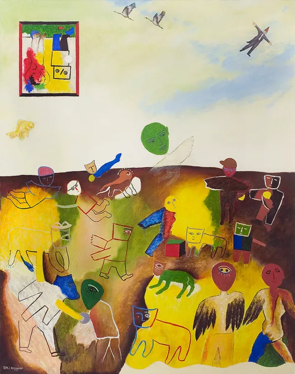 Zbigniew  Krygier, Pejzaż z obrazem X, 2012 