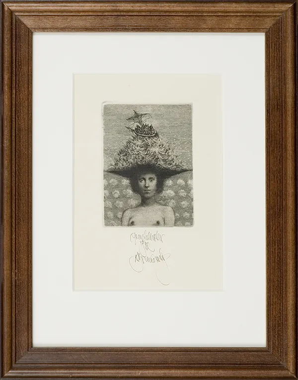 Albin Brunovsky, Dama w kapeluszu VII, 1982 