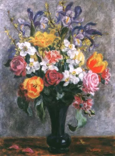 Józef Pankiewicz, Bukiet różnobarwnych kwiatów