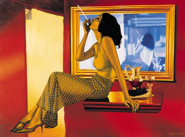 Mariusz Zdybał, KOBIETA Z PAPIEROSEM, 2004