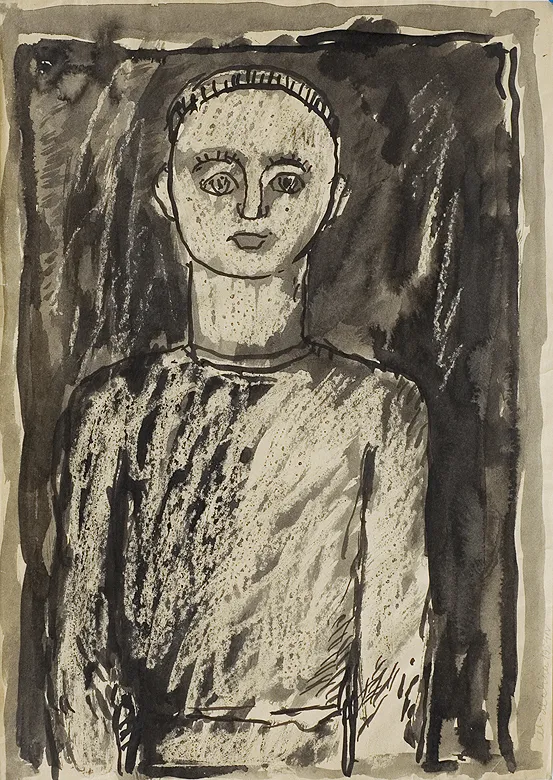 Marian Malina, Portret chłopca, 1954
