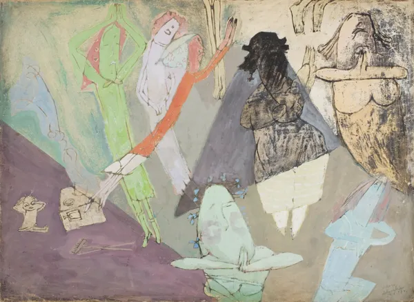 Zdzisław Lachur, Scena figuralna, ok. 1957