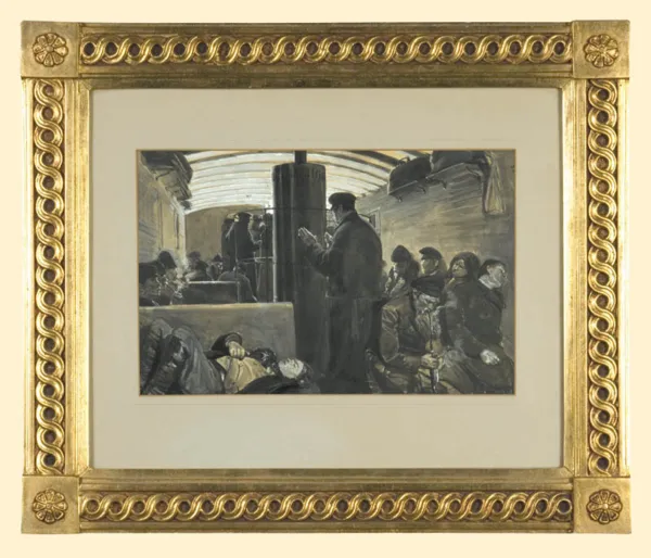 Józef Chełmoński, W wagonie III klasy w Rosji, 1887