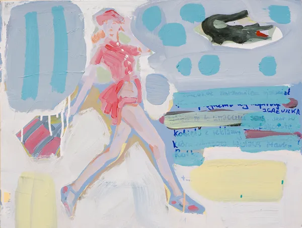 Janusz Piotr Gałuszka, Kobieta z krokodylem w tle, 2012